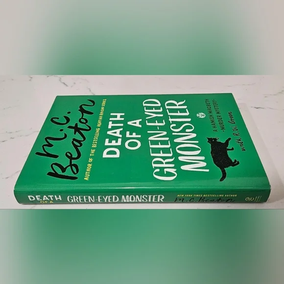 Death of a Green-Eyed Monster A Hamish Macbeth Mystery Hardcover Book - Picture 3 of 6